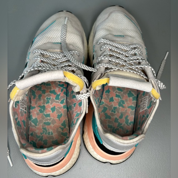 Adidas Men’s Nite Jogger White Hi-Res Aqua Size 12 - Picture 11 of 12